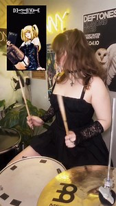 Death Note Intro as MISA AMANE 🖤 (What’s up people - Maximum the Hormone) Aaaa😍 . #misaamane #deathnote #fyp #metalheadgirl #femaledrummer #cosplay #anime | Rox Slinger