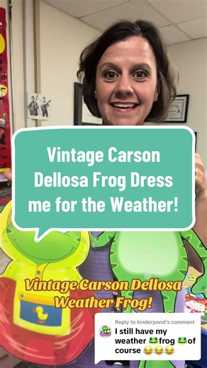 Vintage Carson Dellosa Frog Bulletin Board Set