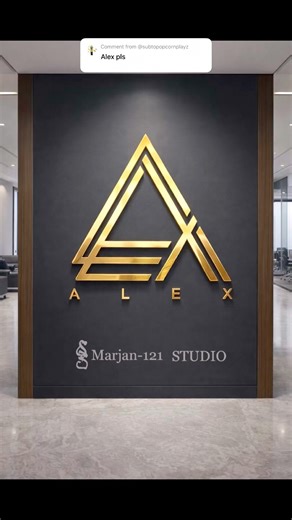 ALEX turned into a logo💖Comment your name — you might be next!👇🏻🥰