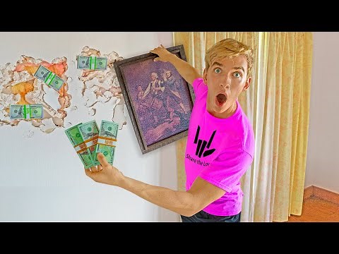 We Found Mystery Neighbors TOP SECRET Beach House!! ($10,000 Hidden In Walls)