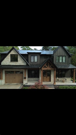 CNA Exteriors Inc. on Instagram: "❗️📸 Check out this beautiful home we had the privilege to work on 🏠 We completed this exterior with James Hardie Siding and Gentek Aluminum✨️❗️ 🔹️James Hardie Vertical Board and Batten Siding - Rich Espresso🔹️ 🔹️Gentek Aluminum - Black🔹️ #siding #sidinginstallation #exterior #exteriordesign #remodel #homedesign #homeimprovement #gentek #sidingcontractor #home #homedesign #missisauga #elmira #gta #portelgin #kincard