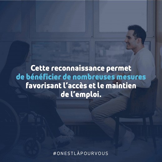 Connaissez-vous la Reconnaissance de la Qualité de Travailleur Handicapé (RQTH) ? Selon votre situation, elle permet l'accès à un ensemble de mesures favorisant le maintien dans l'emploi ou l'accès à un nouvel emploi 💼 Pour en savoir plus ➡️ https://cutt.ly/GTEONqb cc Ministère du Travail Secrétariat d'Etat chargé des personnes handicapées #TousMobilisés #OnEstLàPourVous #SEEPH2021 | France Travail