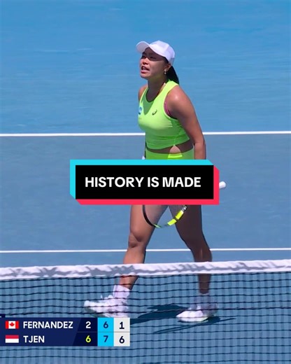 This one’s for the history books 🙌 Fernandez vs. Tjen highlights #AusOpen
