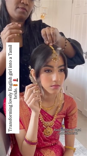 English girl:Tamil Bridal Makeup