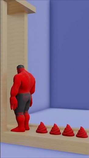 😅Hulk vs Venom Poop Challenge And Funny moment! #Shorts#Marvel