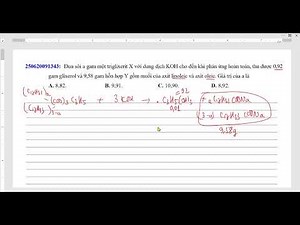 Đun sôi a gam một triglixerit X với dung dịch KOH cho đến khi phản ứng hoàn toàn, thu được 0,92 gam
