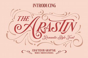 Arastin Font   Extras, a Sans Serif Font by Graptail
