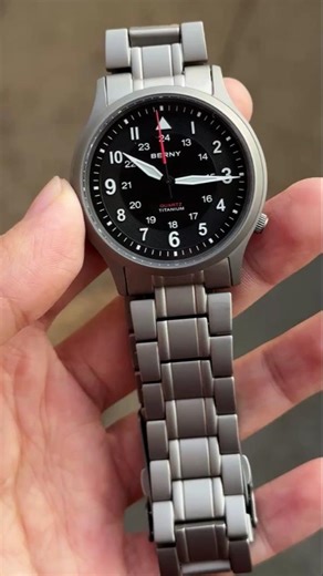 Solid as it gets👊🔥Titanium Field Watch, Sapphire, Super Luminous