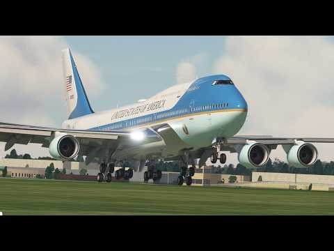 ✈️ VERY DANGEROUS LANDING! Boeing 747 Landing at Amsterdam Airport