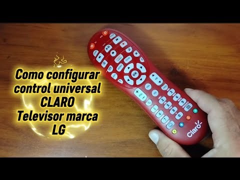Code for LG brand TV. Universal remote control CLARO.