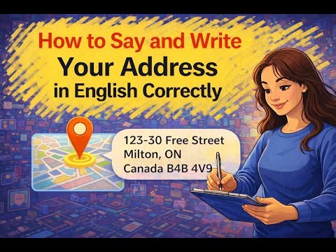 How to Say and Write Your Address in English Correctly | English in Daily Life