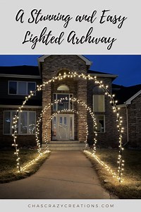 A Stunning and Easy Lighted Archway That's Adjustable for Any Occasion