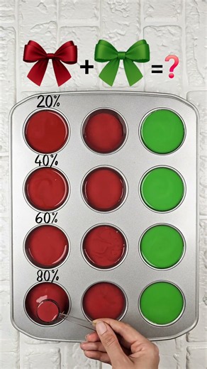 Color Mixing: From Deep Red & Fresh Green to 4 Beautiful New Colors 🎨 #colormixing #colorconcept