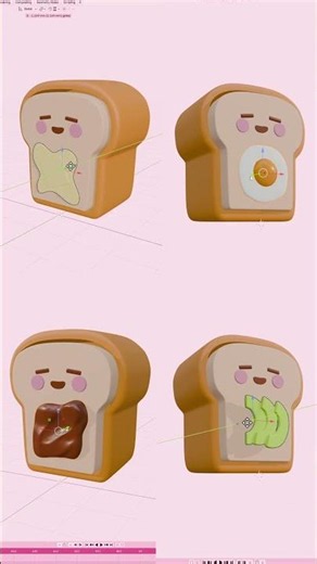 🍞 Homey Bread Fidget Clicker Blender Process #shorts #3dprinting #bread #fidget #satisfying #blender