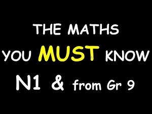 MATHS BASICS THAT YOU NEED TO KNOW-MATHS N1 AND GRADE 10