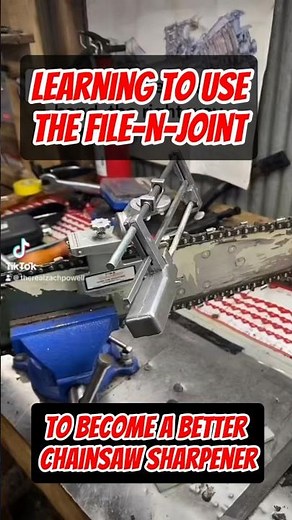 How I practice my filing technique Like a drill. #granberg #filenjoint #chainsaw #file #chainsawfile