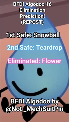 BFDI Algodoo 16 Elimination Prediction! (Repost)‪@Not_MechSuitPin‬
