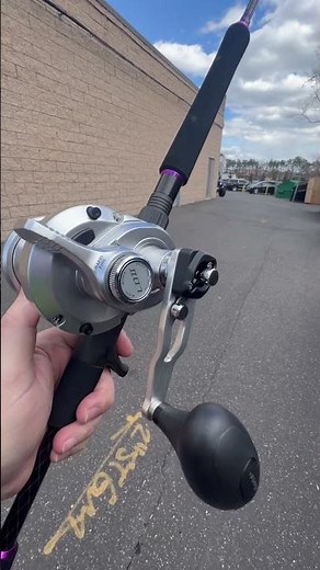 Shimano SpeedMaster II SPM16II 2-Speed Lever Drag Reel with a Dark Matter Juggernaut Jigging Rod!