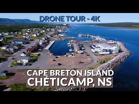 ✨ Chéticamp, Cape Breton Island 🏞️ | Stunning 4K Drone Tour Over Nova Scotia's Coastal Gem 🌊