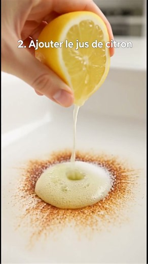 Enlever les taches de rouille de la porcelaine avec du sel et du citron #Shorts