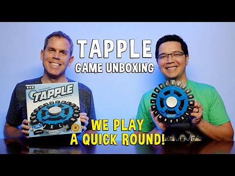Unboxing Tapple - Family Friendly Word Game