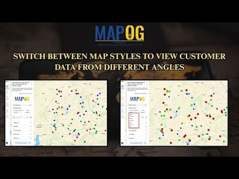 Switch Between Map Styles to View Customer Data from Different Angles #map #switch #style #customer
