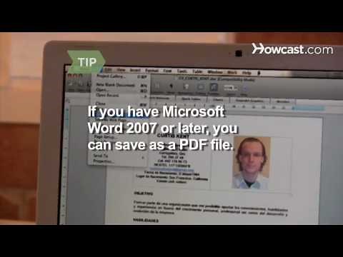How to Convert a Word Document to a PDF File
