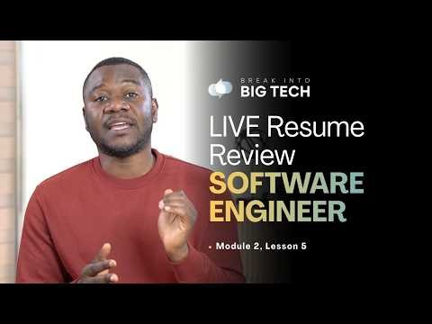 09 Live Resume Review: Software Engineer (What Recruiters Actually See)