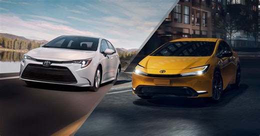 2025 Toyota Prius vs 2025 Toyota Corolla