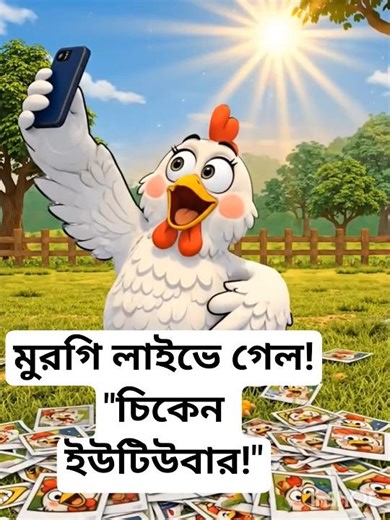 #FunnyCartoon #Chicken Funny #ViralVideo #Bangla একটা মুরগি হঠাৎ মোবাইল পেয়ে কী কাণ্ড করল দেখুন 😱😱