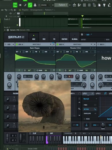 alien worm in serum 2 🐛🐛🐛 #flstudio #sounddesign #osamason #slayr #beat