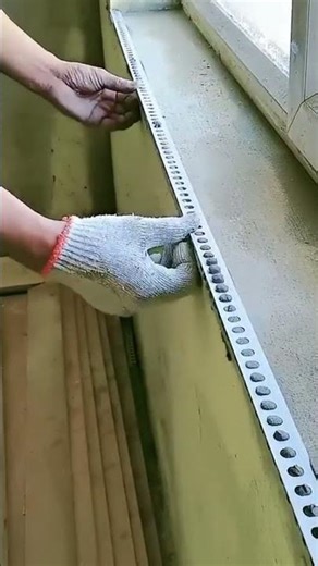 Tips for installing brackets on window walls before the plastering process #shorts