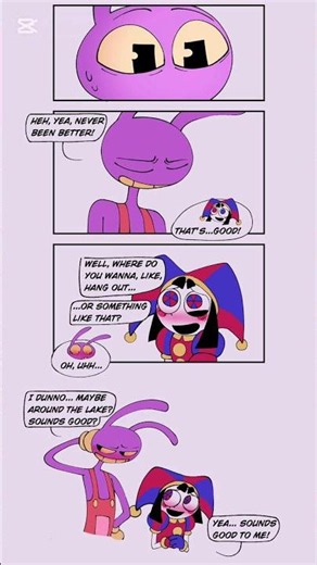 Remeber, part 2 🐰🐸 || tadc comic fan dub || #tadc #tadccomics #jax #pomni #capcut