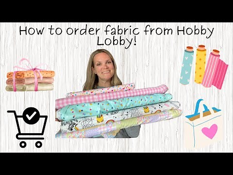 How to Order Fabric From Hobby Lobby! / Sewing Tips / Small Business Owner / Etsy Shop