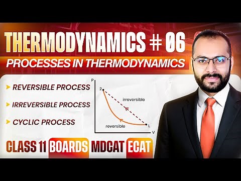 11 | Thermodynamics # 06 | Reversible & Irreversible Processes | Cyclic Process | Boards/ECAT/MDCAT