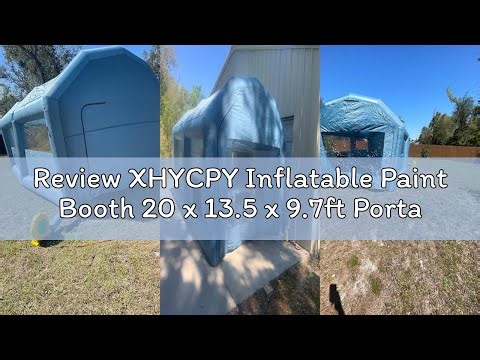 Review XHYCPY Inflatable Paint Booth 20 x 13.5 x 9.7ft Portable Inflatable Spray Booth Tent with 110