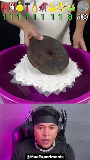 How Many Tissues Does It Take to Keep from Drowning in Water? Tissues VS Toys 😱 #shorts