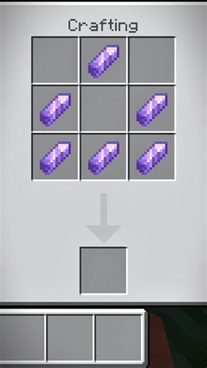 Minecraft me craft a custom crystal #minecraft #mcpe #shorts