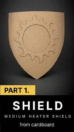 Medieval Knight’s Heater Shield from Cardboard. Part 1. #cardboardshield #diyshield #diycosplay