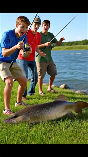 Teen's fish swims onto shore!