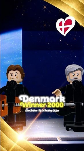 LEGO: Olsen Brothers – Fly On The Wings of Love 🇩🇰 | #eurovision