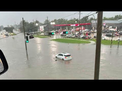 Houston Storms Cause Flash Flooding: Vehicles Submerged Across City