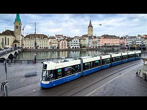 Trams in Zurich, Switzerland 🇨🇭 | 2024
