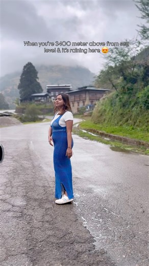 Weather in Bhutan ~ so magical ⛰️🌧️💕 #bhutandiaries #trip #nature #hillyareas | Shania Shamsun Esha