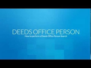 WinDeed Deeds Office Person Search