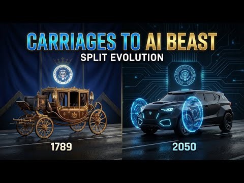 Evolution of U.S. Presidential Vehicles (1789–2050) | From Horse Carriages to Future AI Beast