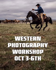 We’ve only got three spots left for the fall 2025 Diehard Cowboy Workshop. You’ll have the opportunity to shoot four days of non-stop action on the iconic Sombrero Ranches. A beautiful herd of loose horses, a herd of longhorns, portraits, photography and social media coaching, and much more. Whether you’re a photographer, videographer, or artist, come join the party. Food and lodging is included in the price of the workshop. Check the DIEHARDCOWBOY website or follow the link in bio for details. 