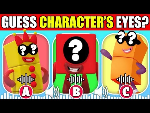 Can You Guess the NumberBlocks Characters by Their Eyes & Voice? 👀 | NumberBlocks Animation