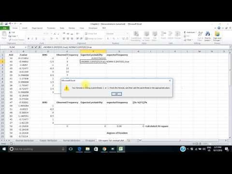 Chi Square Normal Distribution