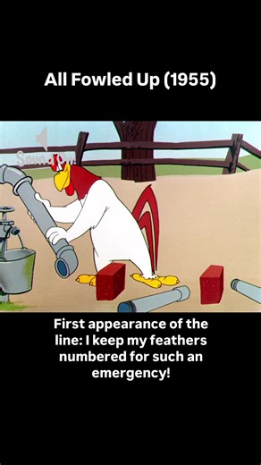 Escena icónica de Foghorn Leghorn en All Fowled Up